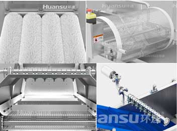 環(huán)速鮮食清洗機-設(shè)備各清洗部分